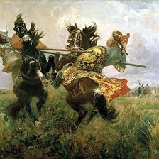 Схема вышивки «поединок»