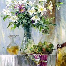 Схема вышивки «После праздника.»