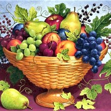 Схема вышивки «фрукты»