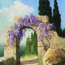 Схема вышивки «Арка в цветах»