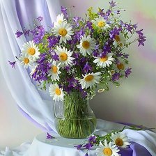 Схема вышивки «букет с полевыми цветами»