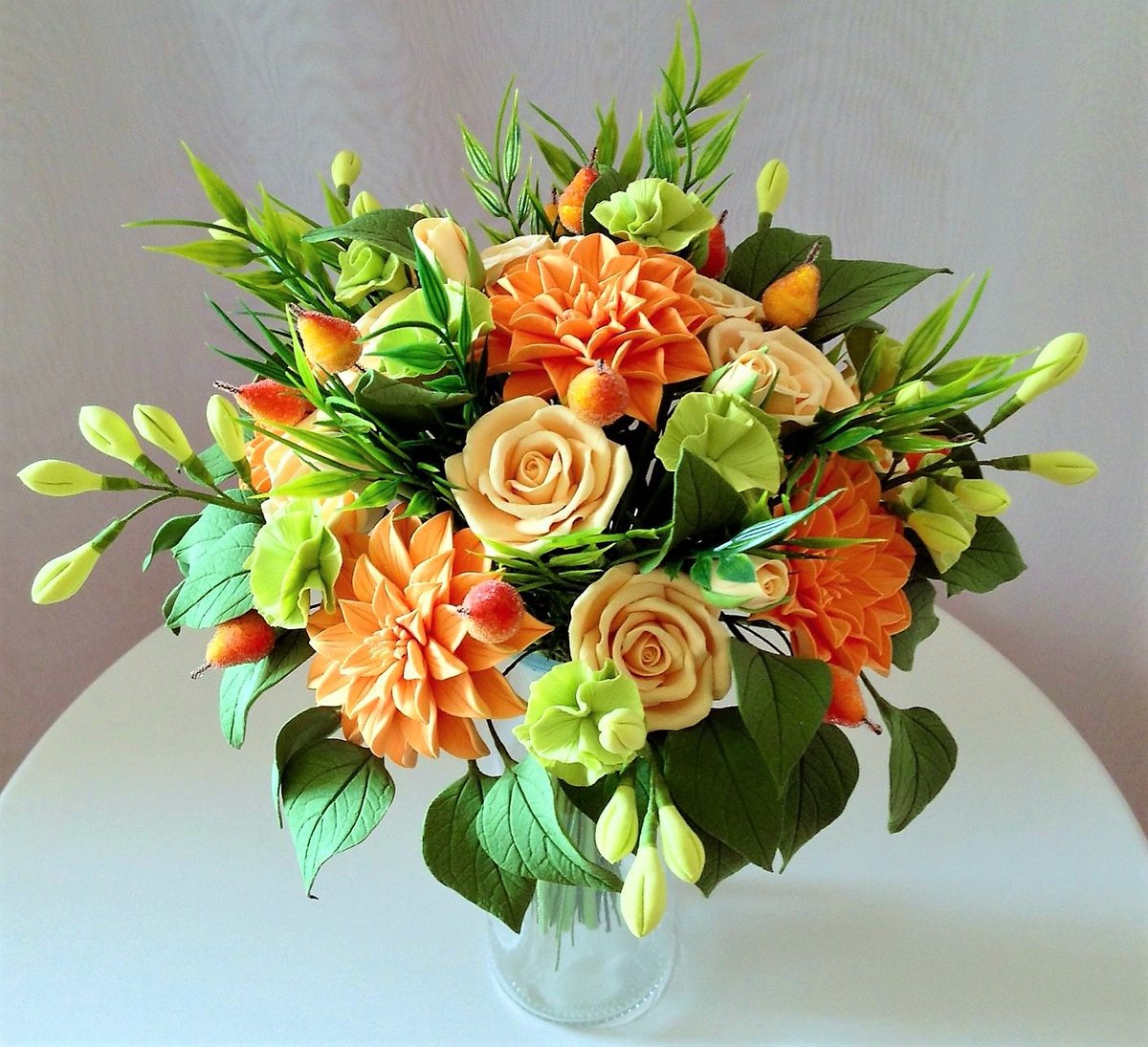 георгины в букете2 - фото, букет, цветы - оригинал