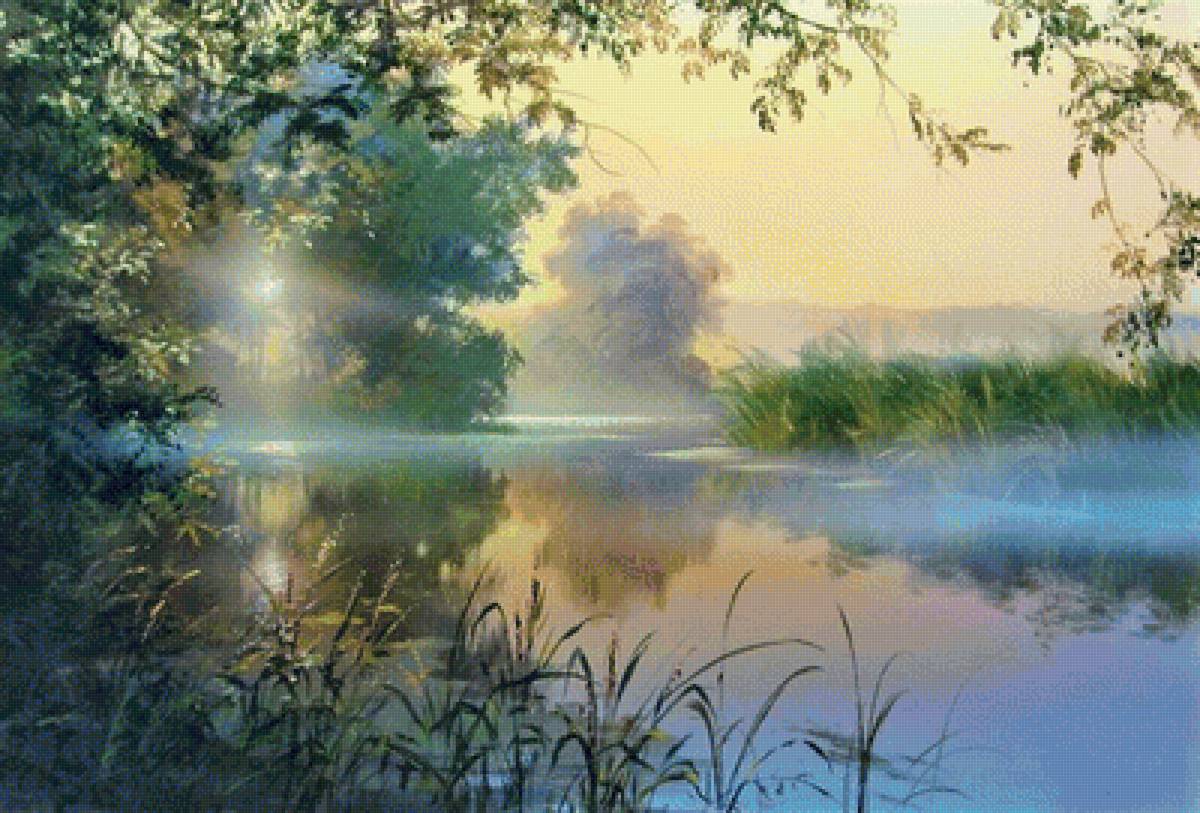 туман над рекой - природа, фото, пейзаж - предпросмотр