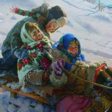 Схема вышивки «Зимние забавы»