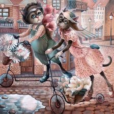 Схема вышивки «Разносчики цветов»