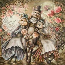 Схема вышивки «Утренний чай»