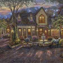 Схема вышивки «пейзаж»