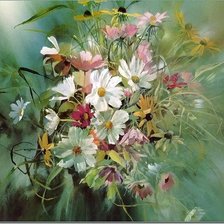 Схема вышивки «Цветы»