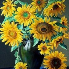 Схема вышивки «Подсолнухи»