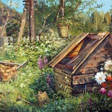 Схема вышивки «У колодца»