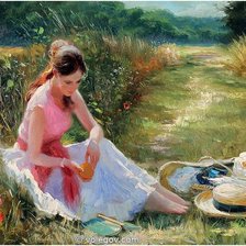 Схема вышивки «отдых»