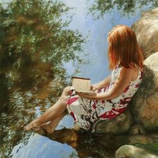 Схема вышивки «приятная прохлада»