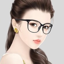 Схема вышивки «Девушка»