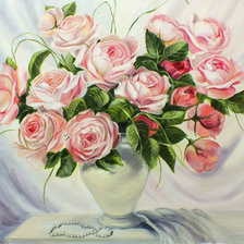 Схема вышивки «Цветы в вазе»