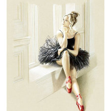 Схема вышивки «Балерина 2    (схема для Наташи)»