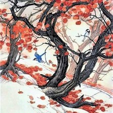 Схема вышивки «Китайский пейзаж»