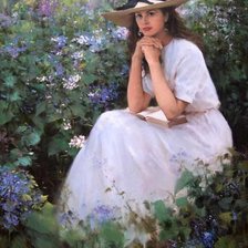 Схема вышивки «за чтением»