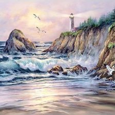 Схема вышивки «Маяк»