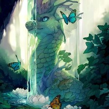 Схема вышивки «Дракон»