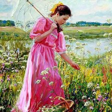 Схема вышивки «на лугу»