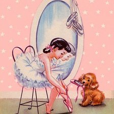 Схема вышивки «балерина»