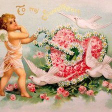 Схема вышивки «замок любви»