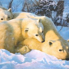 Схема вышивки «мир животных»