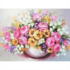 Схема вышивки «Букет цветов»