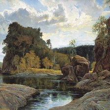 Схема вышивки «скала»