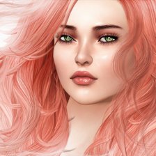 Схема вышивки «Девушка»