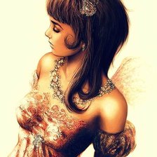 Схема вышивки «Профиль Девушки»