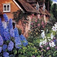 Схема вышивки «Дом»