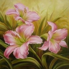 Схема вышивки «цветя»