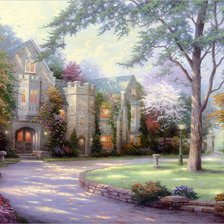 Схема вышивки «Замок»