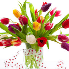 Схема вышивки «тюльпаны»