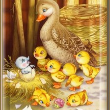 Схема вышивки «уточки»