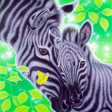 Схема вышивки «Зебры»