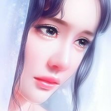 Схема вышивки «Девушка»