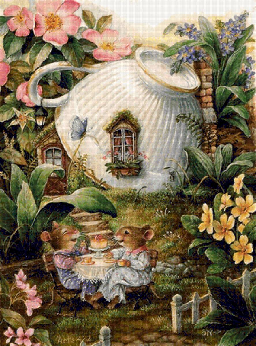 в саду - предпросмотр