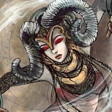 Схема вышивки «Овен»