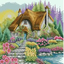 Схема вышивки «мой домик»