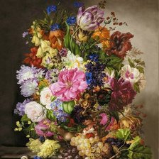 Схема вышивки «veľká kytica»