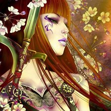 Схема вышивки «Девушка»