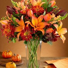 Схема вышивки «Осенний букет»