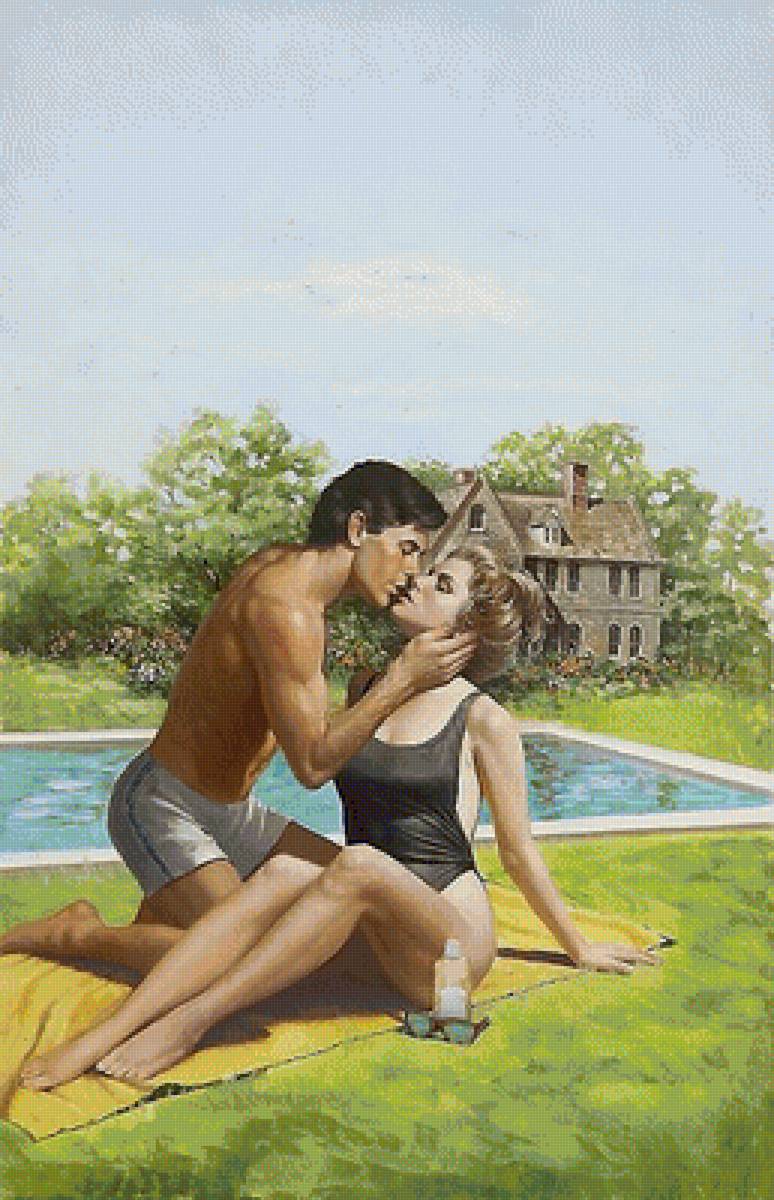 у басейна - любовь, мужчина, девушка - предпросмотр