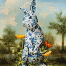 Схема вышивки «кролик»