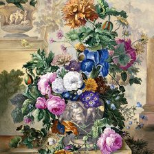 Схема вышивки «pekná kytica»