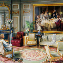 Схема вышивки «У камина»