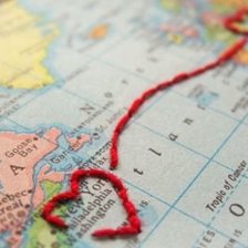 Схема вышивки «Карта»