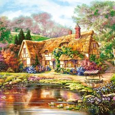 Схема вышивки «chalúpka»